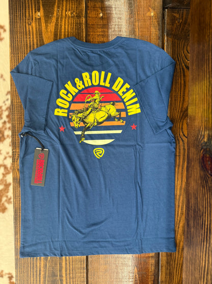 Rock&Roll Mens RR Sunset Bronco Graphic Tee BU21T08594