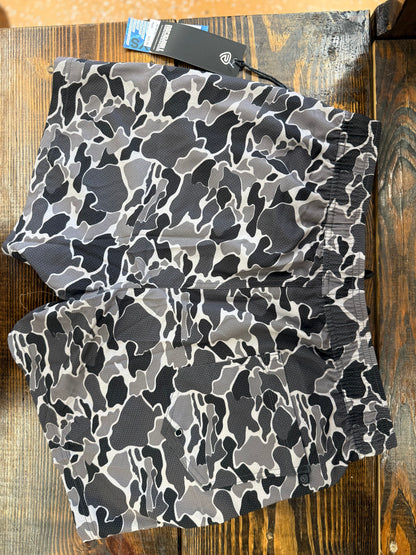 Rock&Roll Camo Grey Swim Volley With Lining Shorts BM68W08377