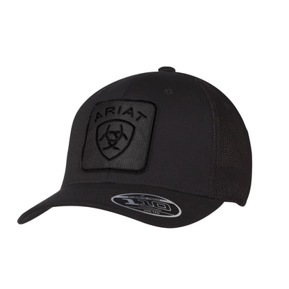 ARIAT SHIELD LOGO BLACK ON BLACK - HATS CAP - A300064301