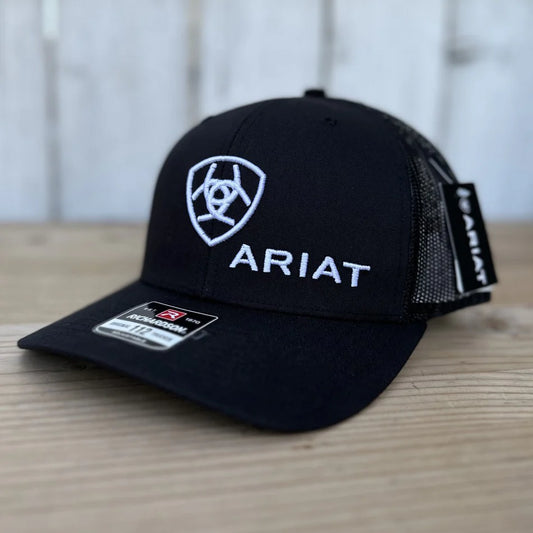 Ariat Black And White Ariat Logo Cap A300003001