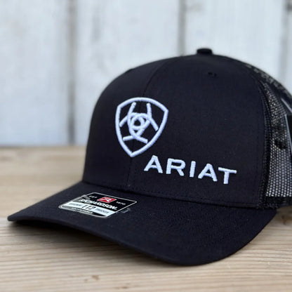 Ariat Black And White Ariat Logo Cap A300003001