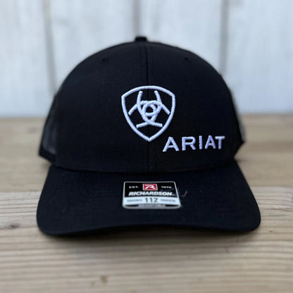 Ariat Black And White Ariat Logo Cap A300003001