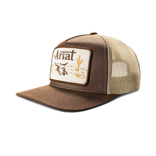 Ariat Oilskin Desert Patch Brown Cap A300094602