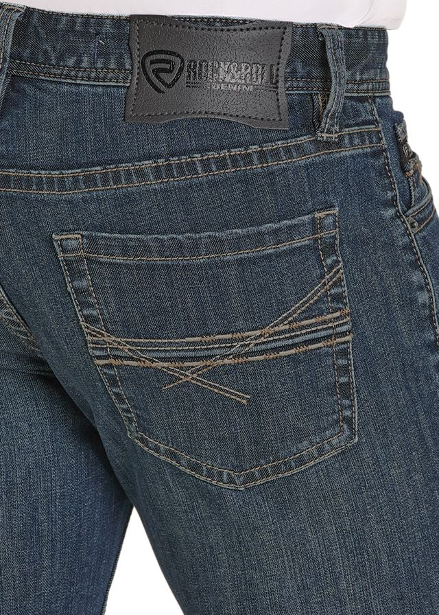 Rock & Roll Men's Revolver Slim Fit Straight Leg Jean BM1RD08020