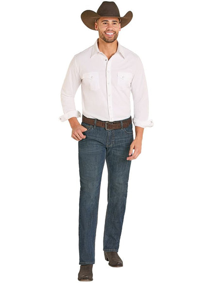 Rock & Roll Men's Revolver Slim Fit Straight Leg Jean BM1RD08020