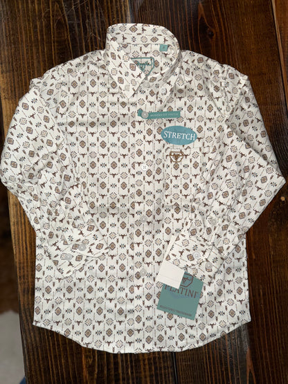 Platini Kids Monogram Digital Print Shirt CWK11340