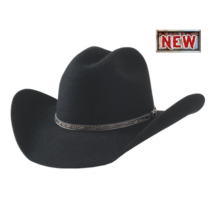 Bullhide Life With You 4X Black Wool Hat 0870