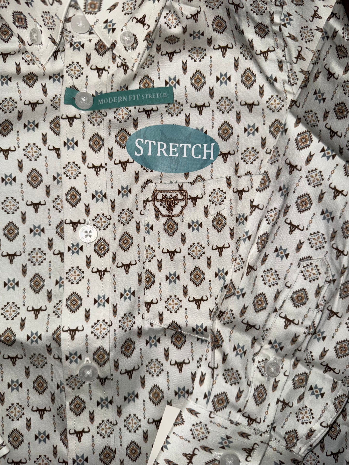 Platini Kids Monogram Digital Print Shirt CWK11340