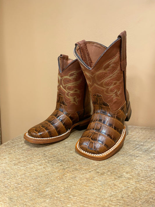 Tanner Mark Boots  Joseph Caiman Belly Print Cognac TMK200781