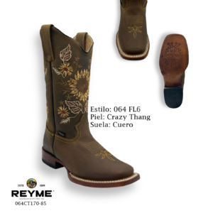 Reyme Boots 064FL6 Crazy Thang Cuero