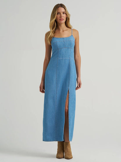Wrangler Women’s Denim Slit Front Maxi Dress 112375237