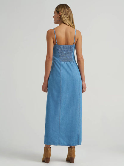 Wrangler Women’s Denim Slit Front Maxi Dress 112375237