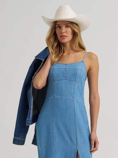 Wrangler Women’s Denim Slit Front Maxi Dress 112375237