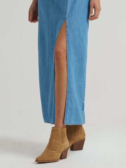 Wrangler Women’s Denim Slit Front Maxi Dress 112375237