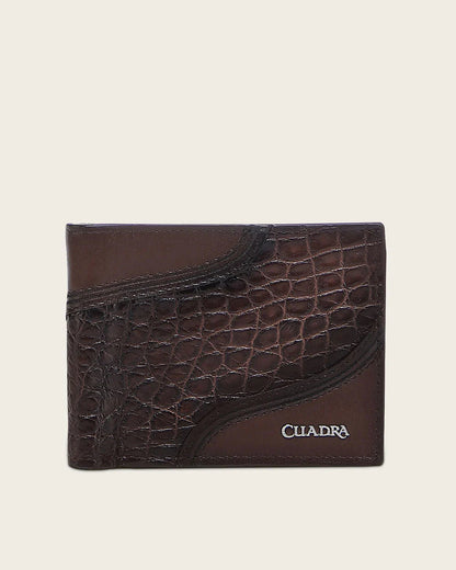 Cuadra Wallet Alligator Laser Brown DU718