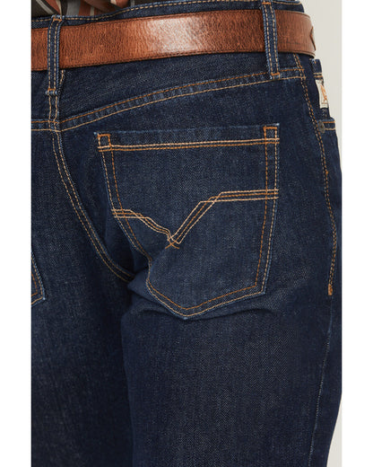 Cinch Men’s Ian Dark Wash Slim Bootcut Rigid Denim Jeans MB32336001