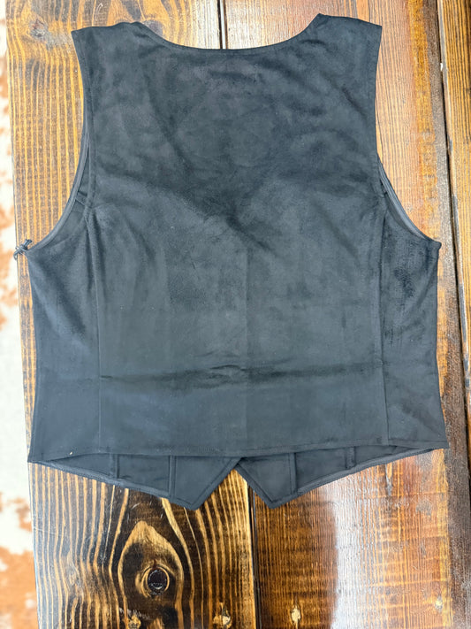 Rock&Roll Women’s Star Studded Black Vest  BW98C08093
