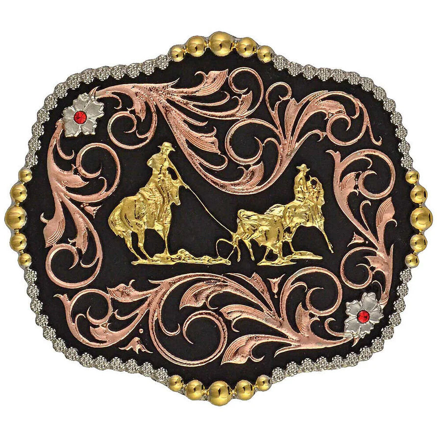 Montana Silversmith Attitude Belt Buckle Team Roper A392T
