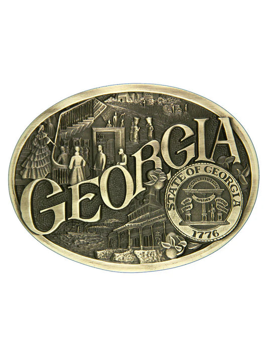 Montana Silversmiths Georgia State Heritage Attitude Buckle 60811GAC