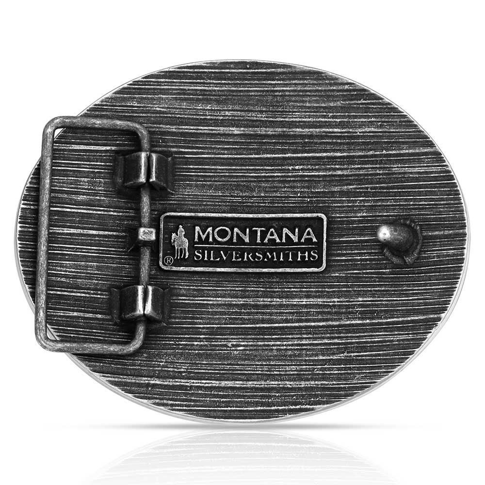 Montana Silversmiths Tri Color Rodeo Acc Buckle A1086P