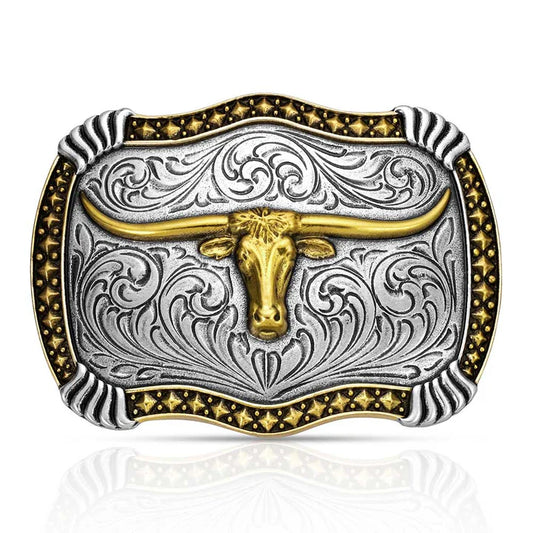 Montana Silversmiths Longhorn Legacy Buckle A1072P