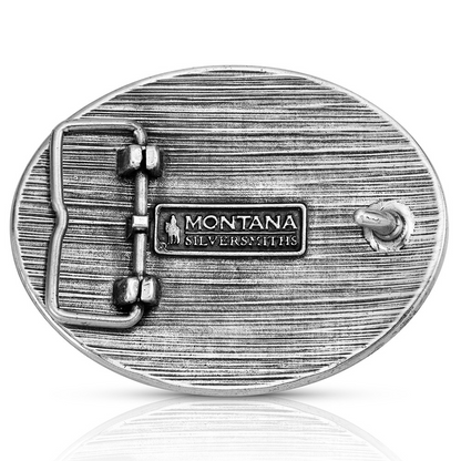Montana Silversmiths Cowboy Credence Acc Buckle A1074P