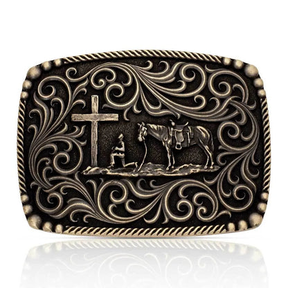 Montana Silversmiths Surrounded by Faith Buckle A1076C