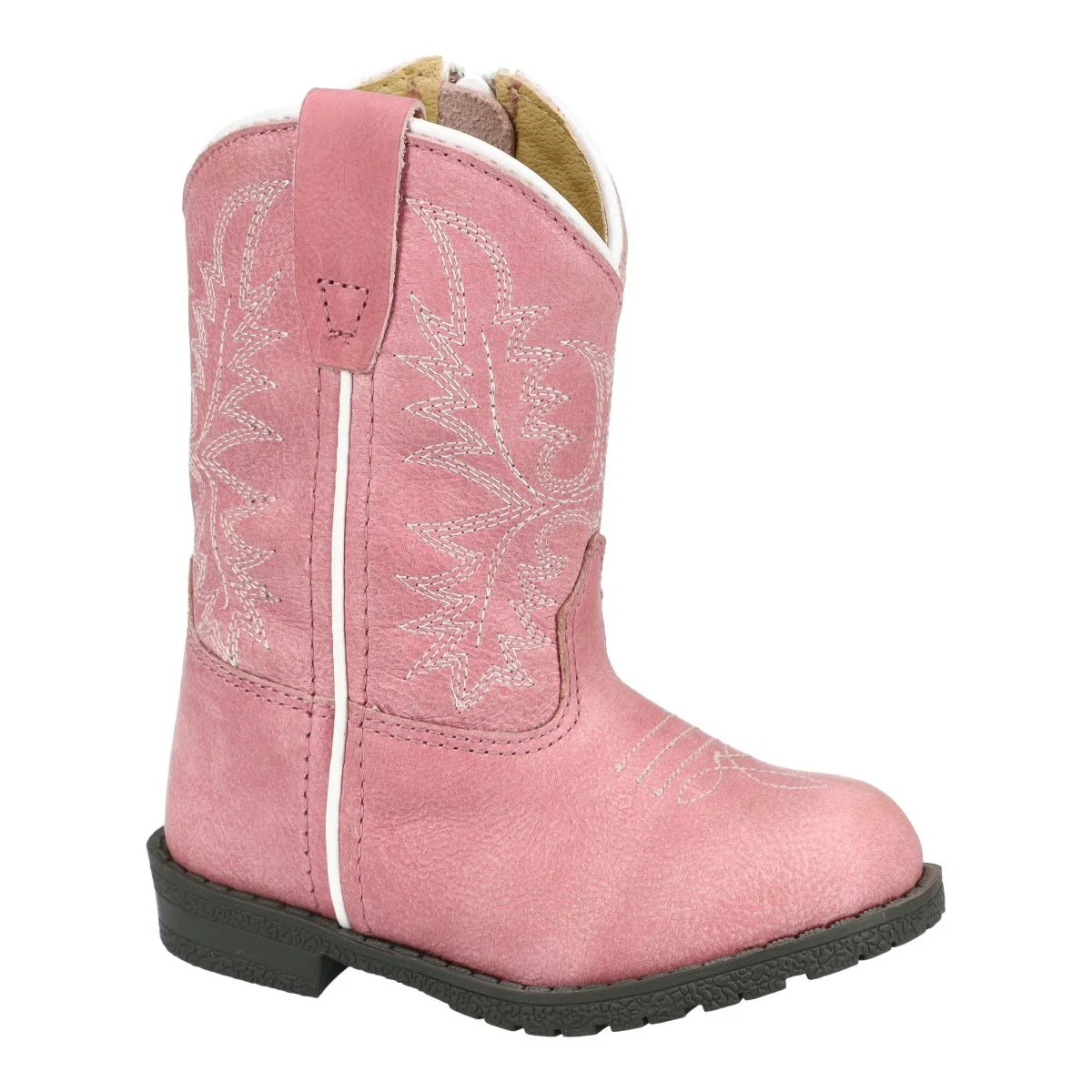 Smoky Mountain Toddler Girls Pink Distress Leather Western Boot