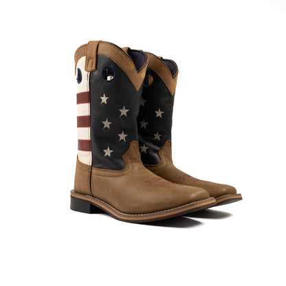Boy's Smokey Mountain Stars and Stripes Boots 3880C