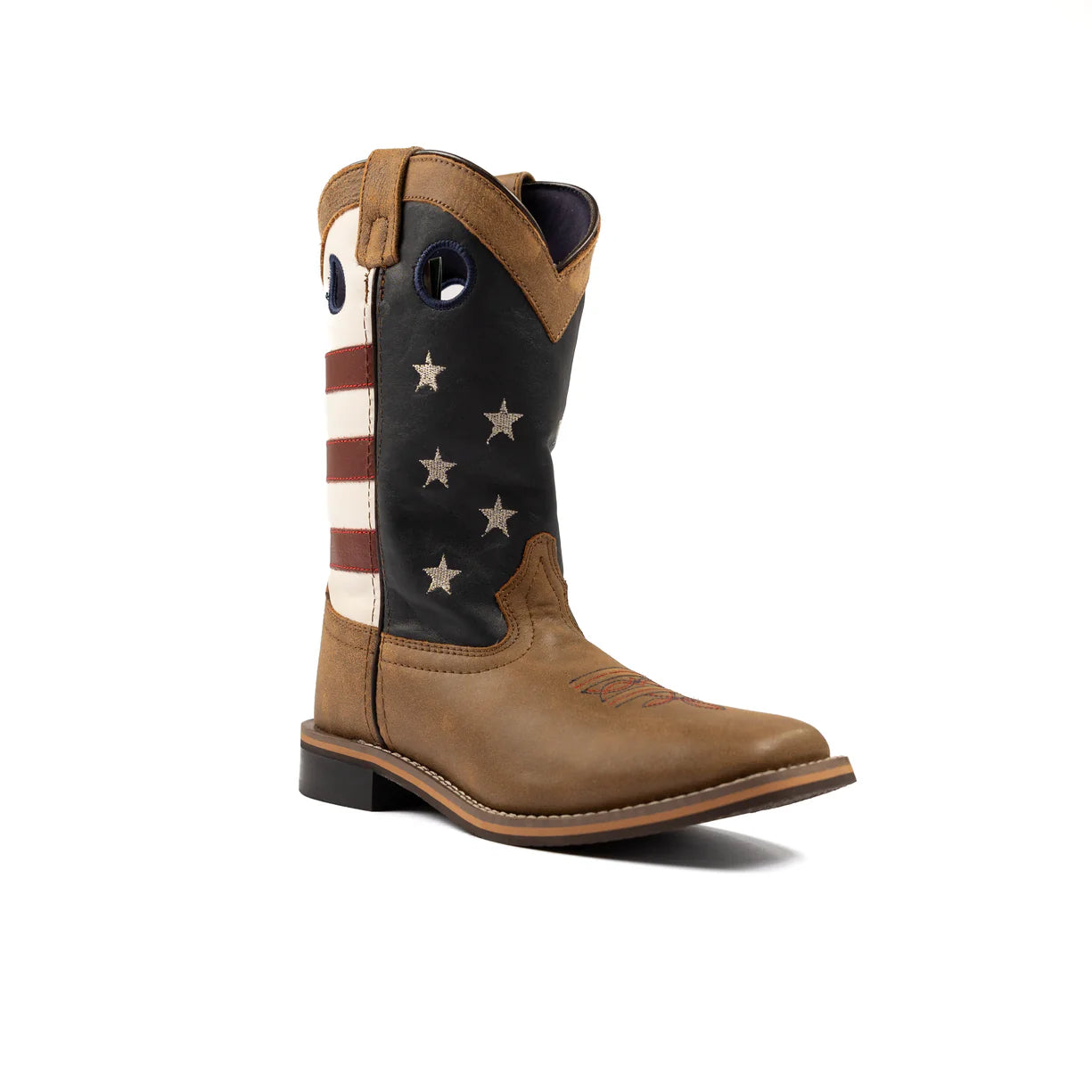 Boy's Smokey Mountain Stars and Stripes Boots 3880C