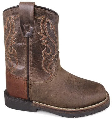 BROWN CRACKLE BOOT FOR TODDLERS BY SMOKY MOUNTAIN BOOTS 3662T