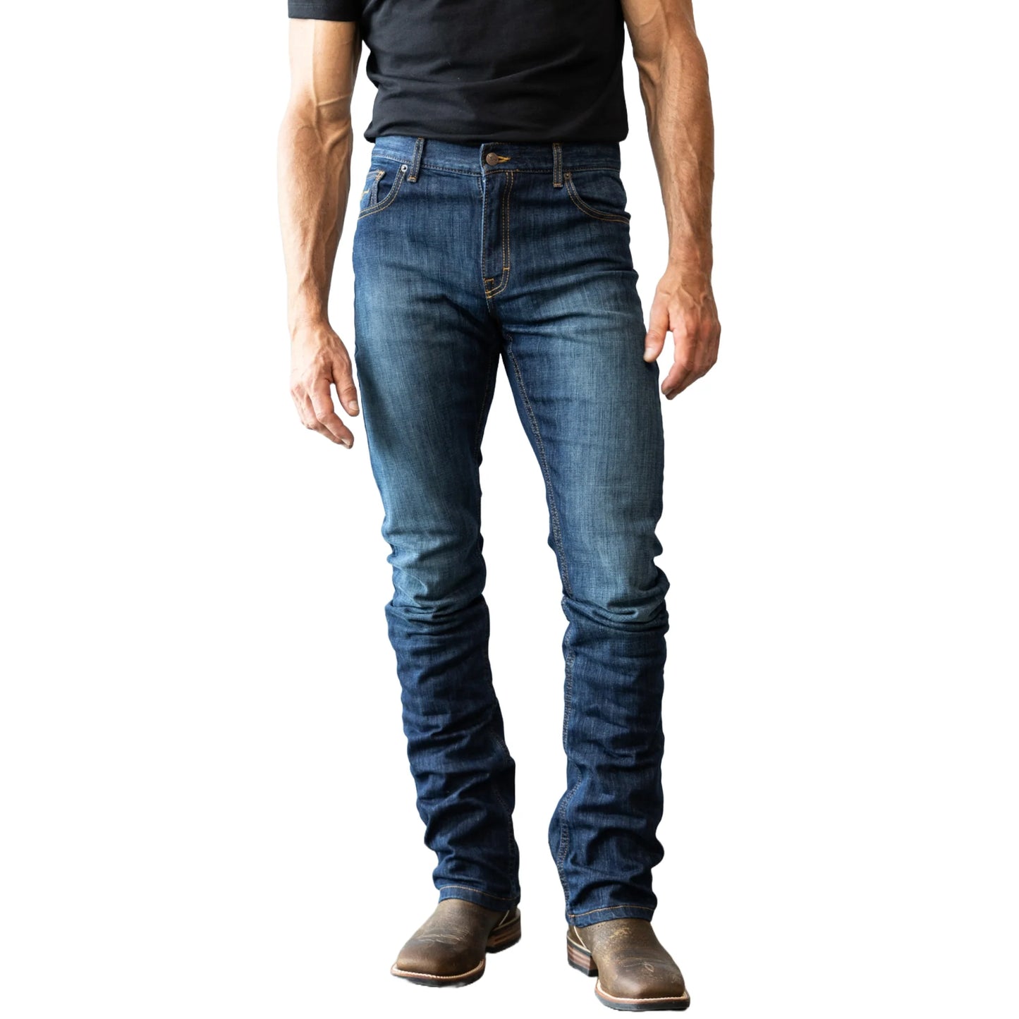 Kimes Ranch Men's Roger Low Rise Slim Fit Bootcut Jeans MJE0000009-BL001
