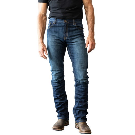 Kimes Ranch Men's Roger Low Rise Slim Fit Bootcut Jeans MJE0000009-BL001