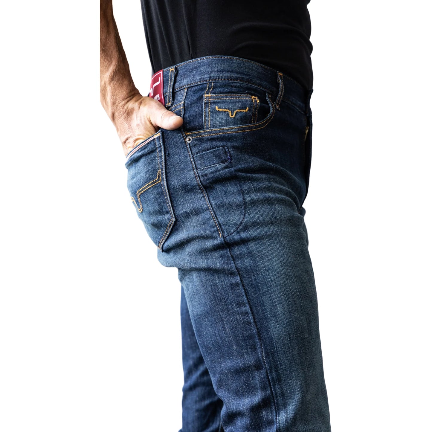 Kimes Ranch Men's Roger Low Rise Slim Fit Bootcut Jeans MJE0000009-BL001