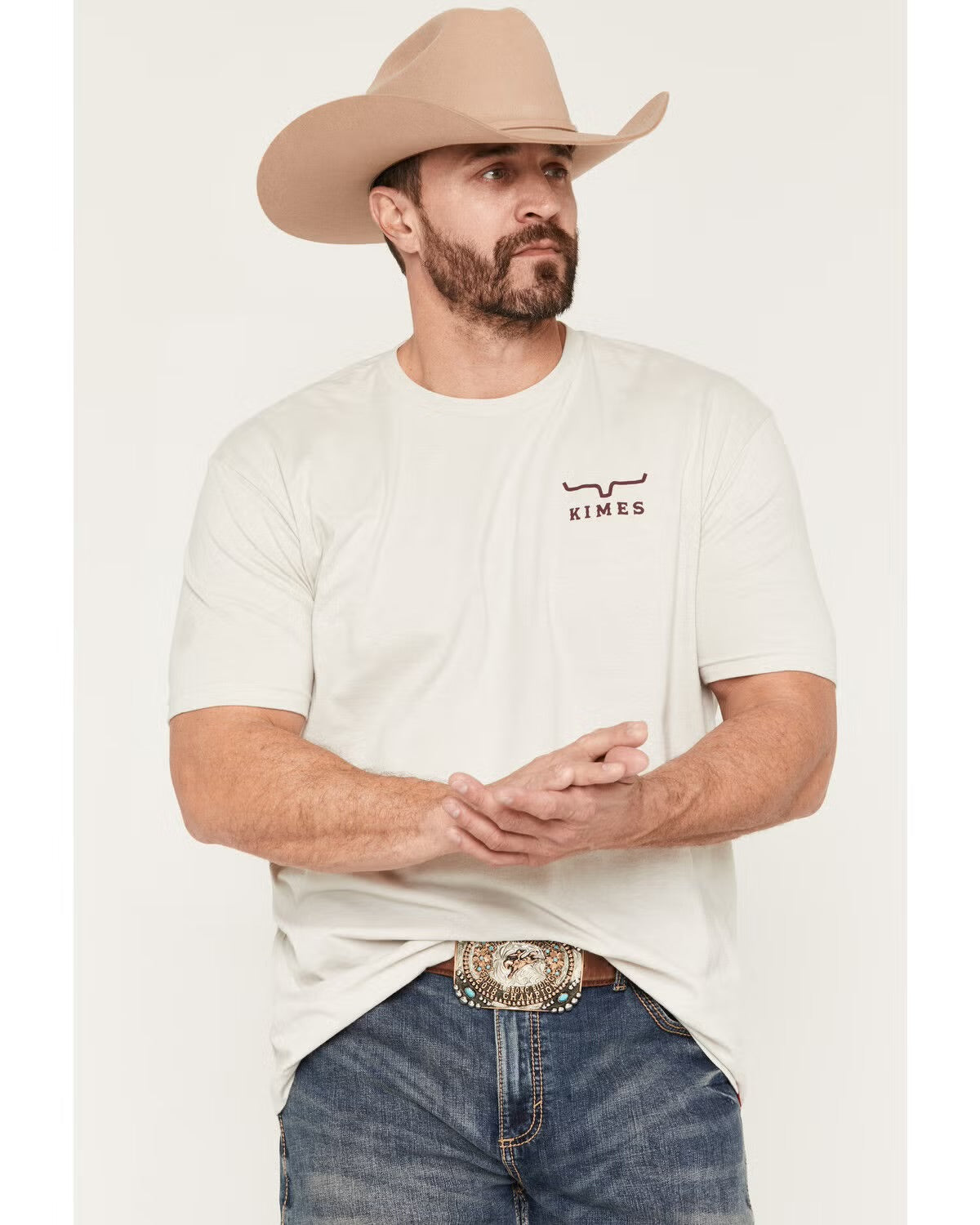 HEAVY TEXT KIMES NATURAL T SHIRT
