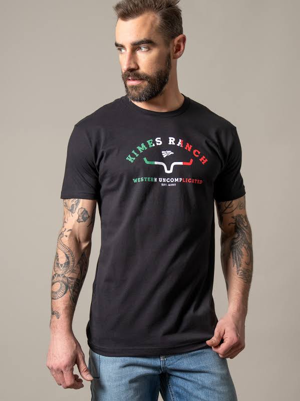 Kimes Black Mexican Flag Colors Shirt 0219