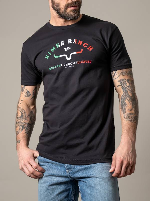 Kimes Black Mexican Flag Colors Shirt 0219