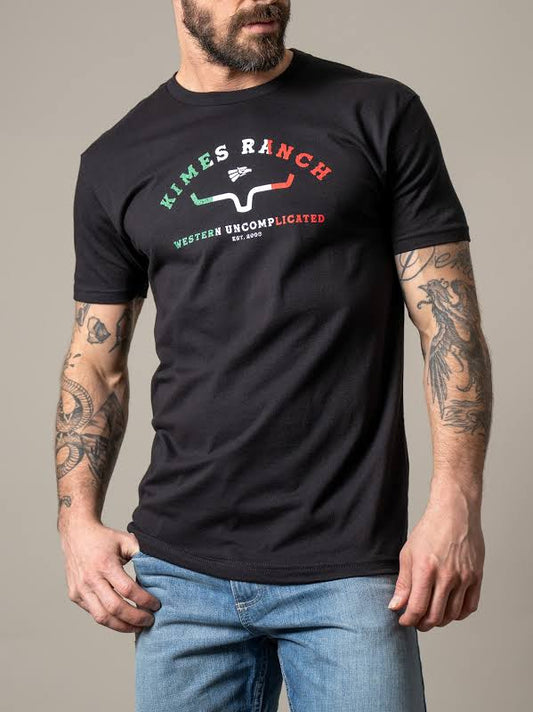 Kimes Black Mexican Flag Colors Shirt 0219