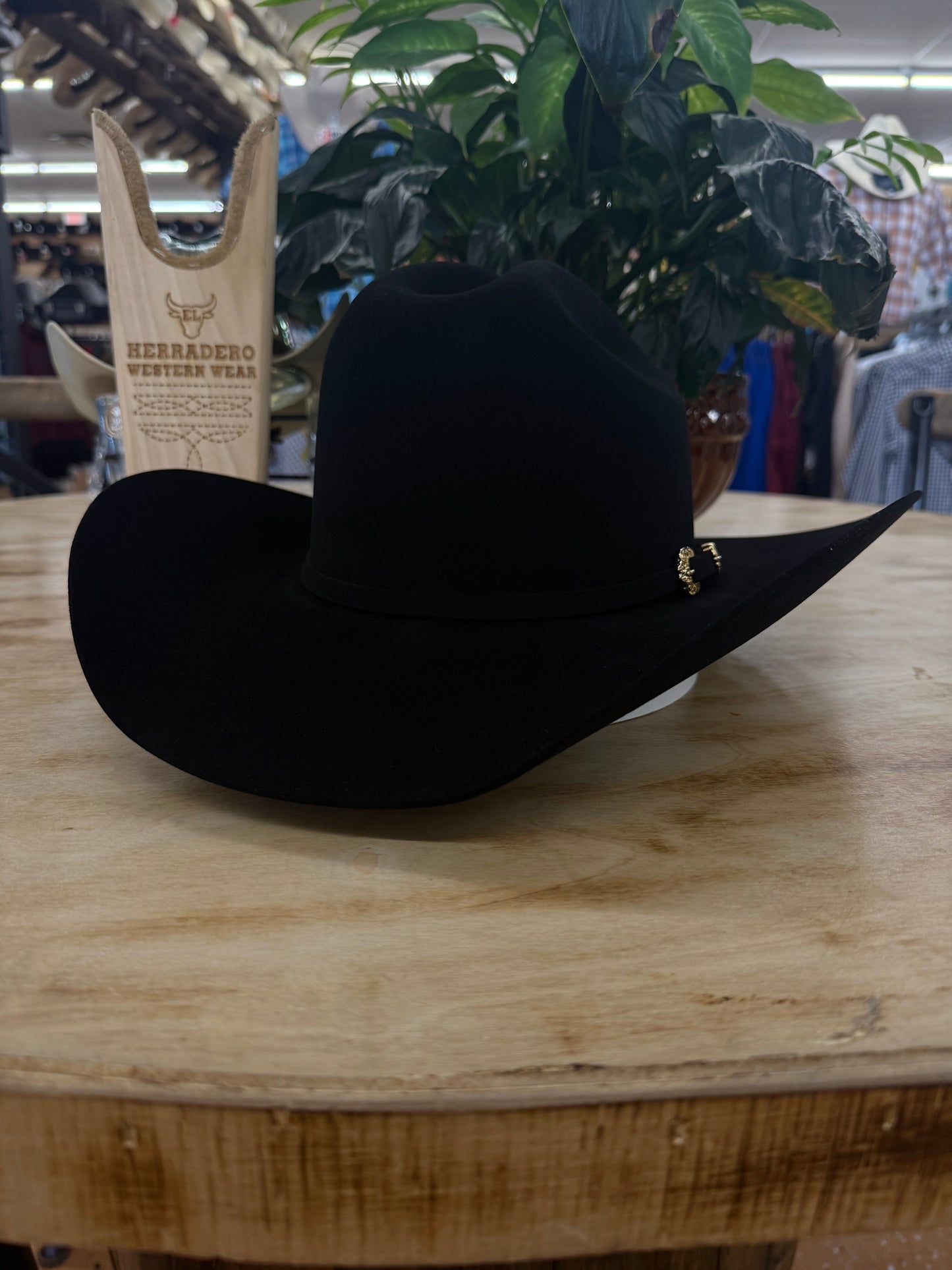 Rdr Marlboro 30X Black Felt Hat Brim 4” 30XM10