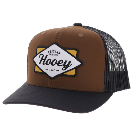 Hooey "Diamond" Hat Brown & Black W/Patch 2522T-BRBK