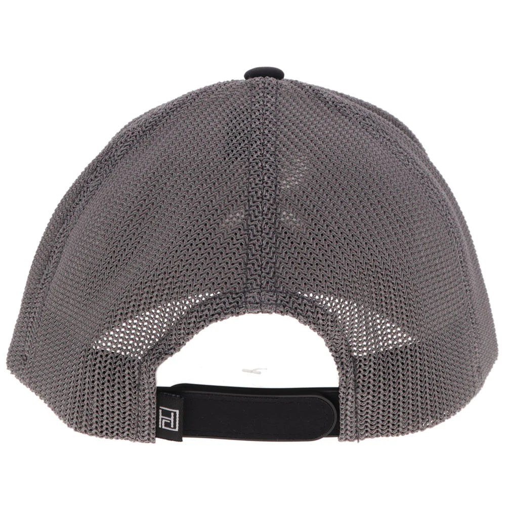 Hooey "Classic" Hat Black/Grey W/White & Grey Hooey Golf Logo 2525T-BKGY