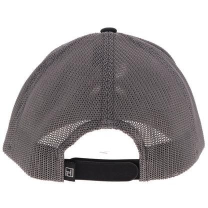 Hooey "Classic" Hat Black/Grey W/White & Grey Hooey Golf Logo 2525T-BKGY