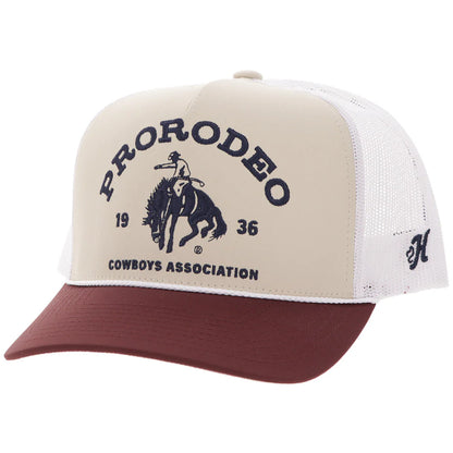 Hooey Prorodeo Hat Tan/White W/Blue Logo 2663T-TNWH
