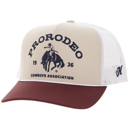Hooey Prorodeo Hat Tan/White W/Blue Logo 2663T-TNWH