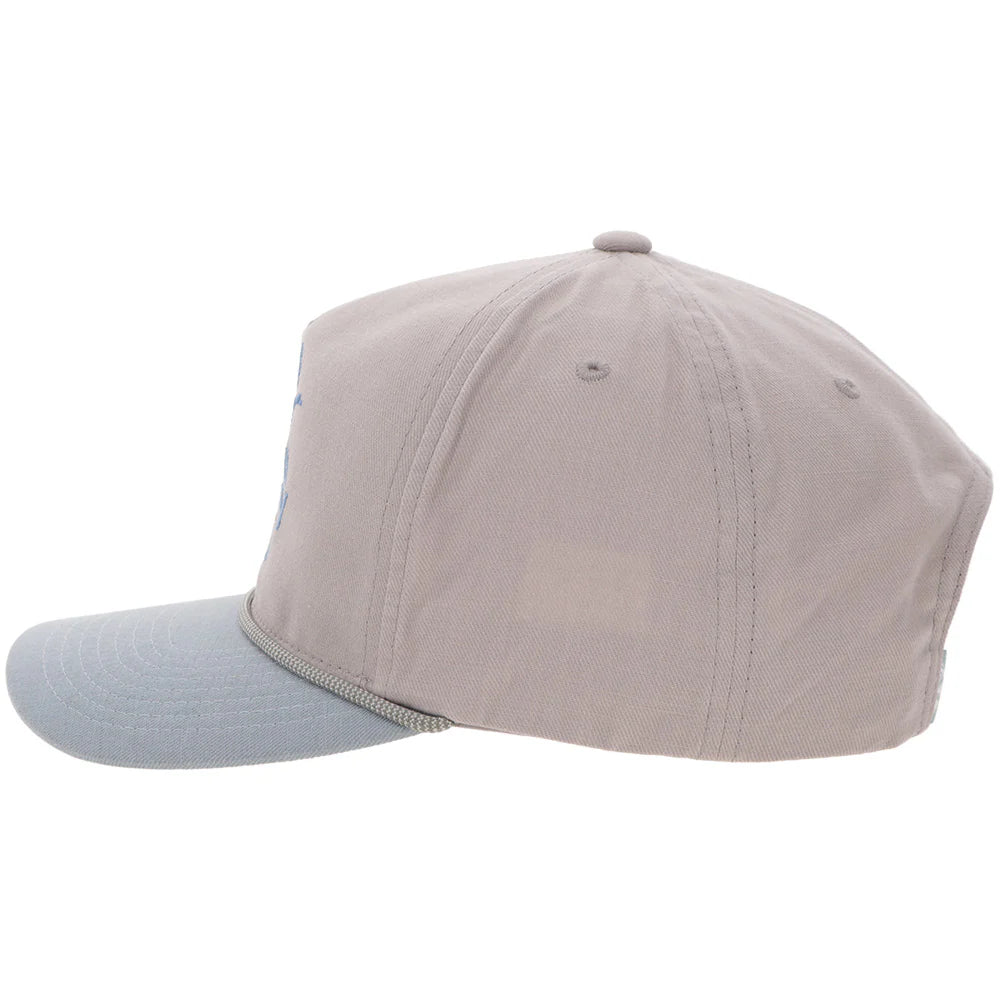 Hooey "Decoy" Hat Grey W/Light Blue Logo 6030T-GYBL
