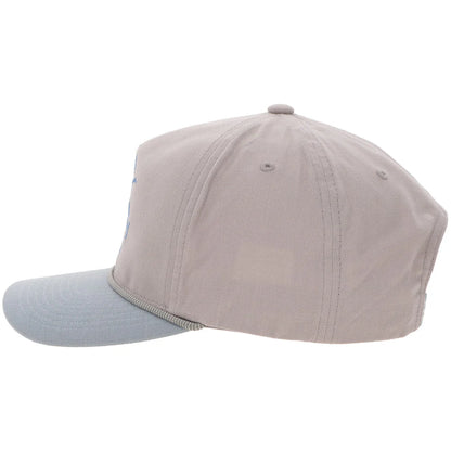 Hooey "Decoy" Hat Grey W/Light Blue Logo 6030T-GYBL