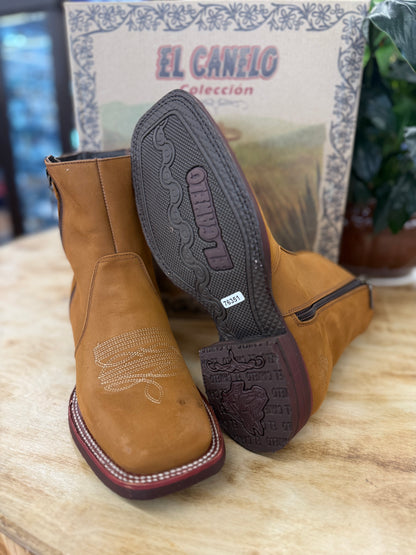 El Canelo Men’s Ikon Buck Topo Zip On The Sides Botin 00046MTTOPO