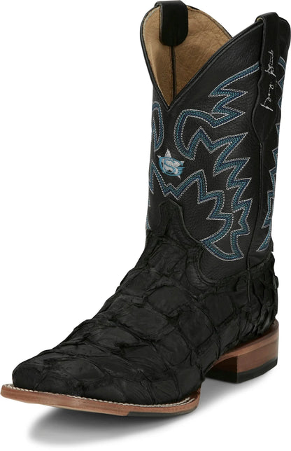 Justin Men’s Ocean Front Pirarucu Square Toe Western Boots GR5708