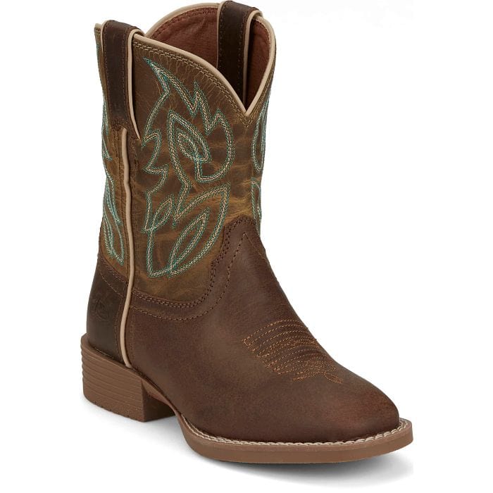 Justin Kid's Brown Canter Junior Western Boots JK7515