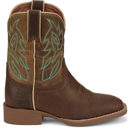 Justin Kid's Brown Canter Junior Western Boots JK7515